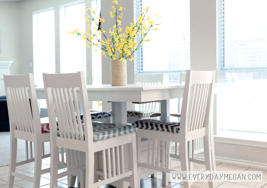 Chalk Paint Kitchen Table Makeover