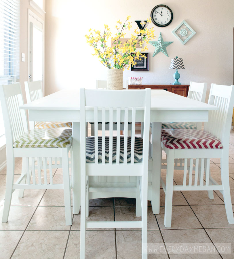 Chalk Paint Kitchen Table Makeover