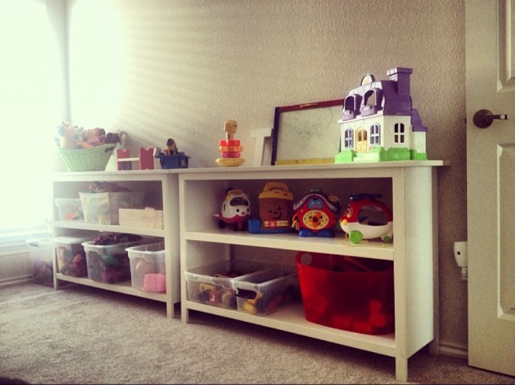 DIY Toy Room Shelves