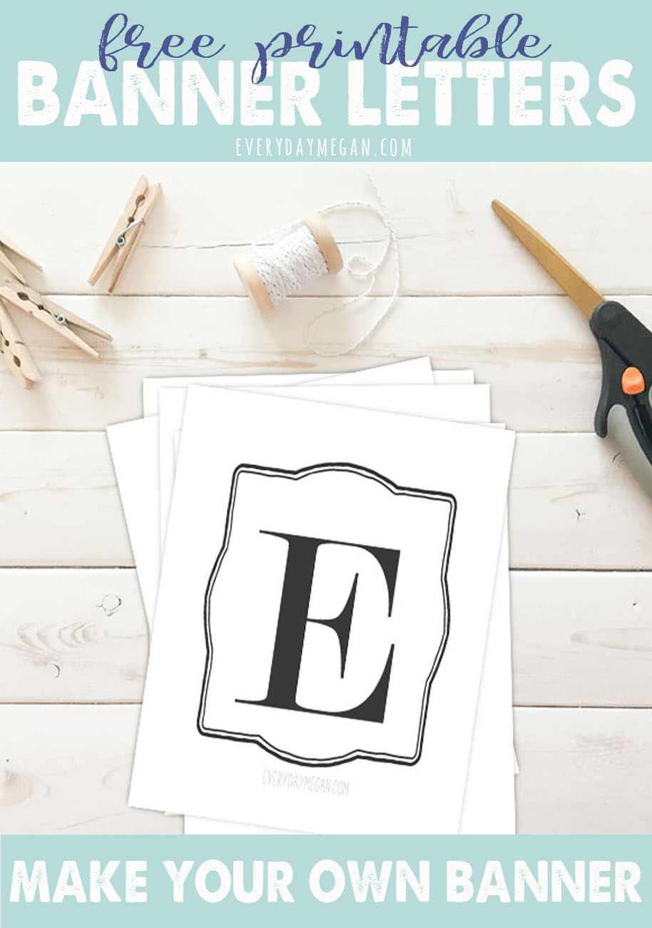 Free Printable Banner Letters Make Your Own Banner