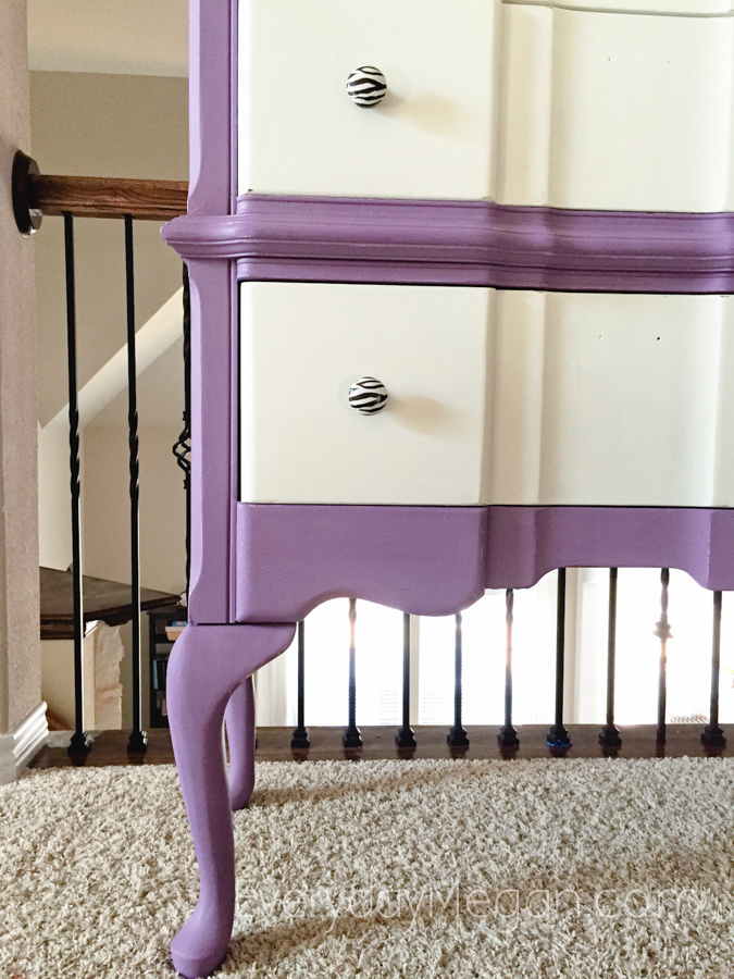 Chalk Painted Dresser Makeover - Before and After