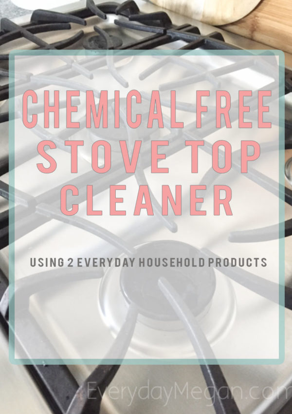 Chemical free stove top cleaner using 2 everyday household products! You will be amazed at how well this works.