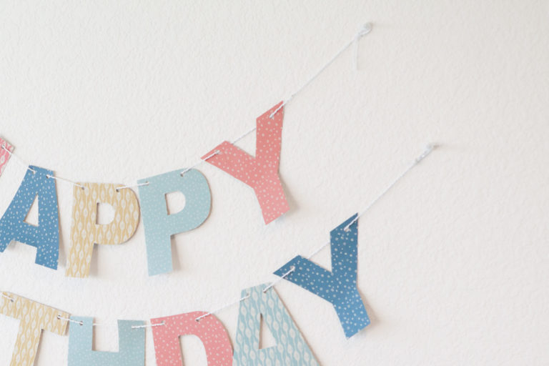 Free Printable Birthday Banner - Everyday Megan