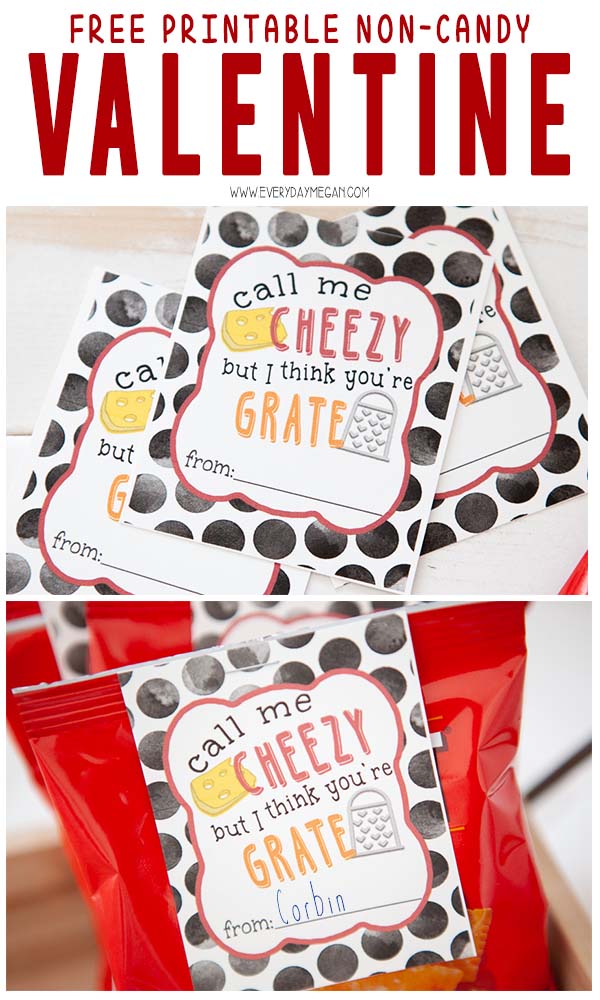 Are you on the hunt for a free printable non-candy Valentine? Here you go, this is it! Attach it to a 1 oz snack sized bag of Cheez-its!