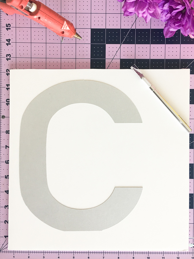 Floral Monogram Letter. Easy and inexpensive. Find the tutorial at everydaymegan.com!